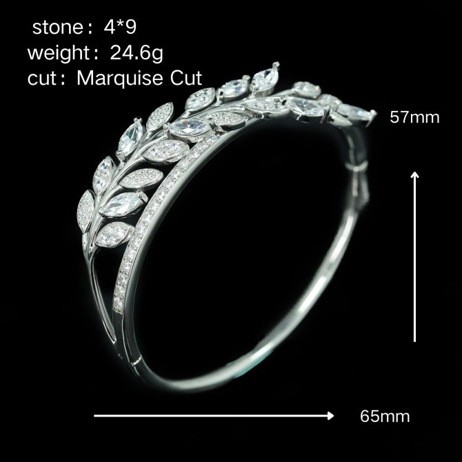 925 Silver Gold-Plated High Carbon Diamond Bracelet – Elegant & Sparkling Design - Image 3