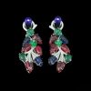 925 Silver Gold-Plated High Carbon Diamond Fruit-Shaped Long Earrings – Elegant & Unique Design - Image 4
