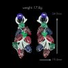 925 Silver Gold-Plated High Carbon Diamond Fruit-Shaped Long Earrings – Elegant & Unique Design - Image 2