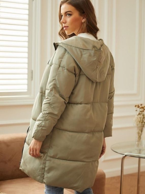 Casual Tops Long Sleeve Warm Length Coat - Image 3