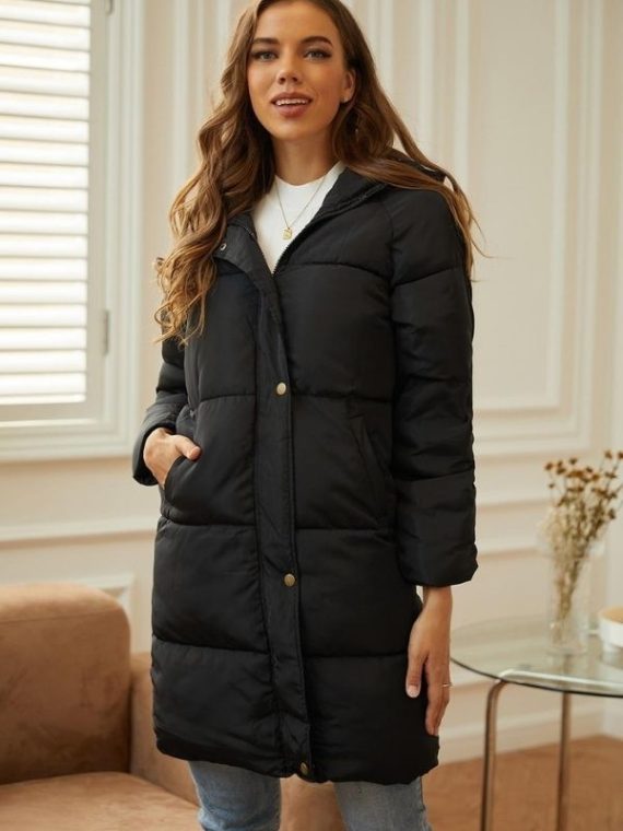 Casual Tops Long Sleeve Warm Length Coat - Image 4