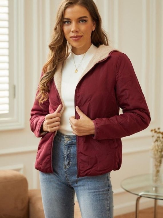 Casual Tops Long Sleeve Warm Short Coat