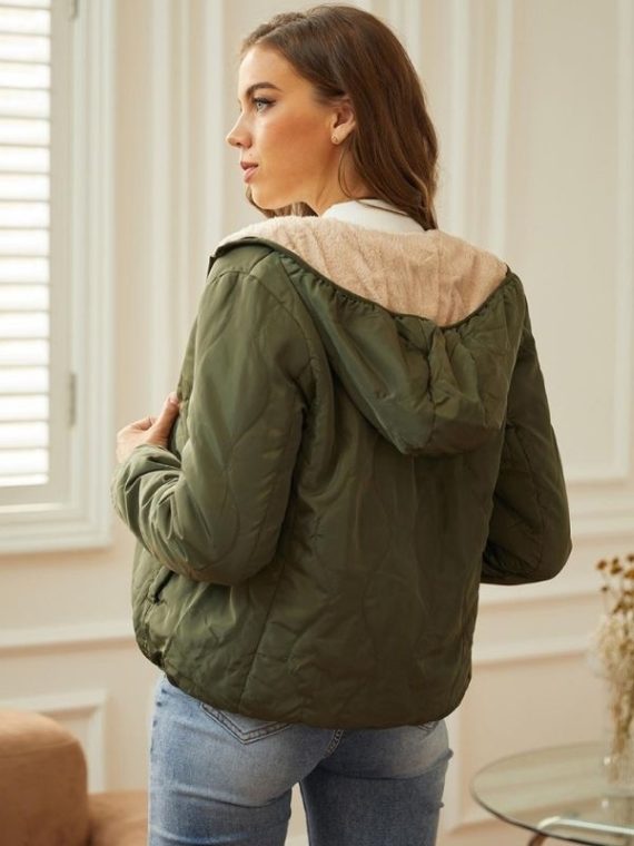 Casual Tops Long Sleeve Warm Short Coat - Image 5