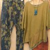 Casual Simple Printing Irregular Two Piece Suit