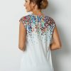 Tie-dye Print V-neck Casual Blouse - Image 2