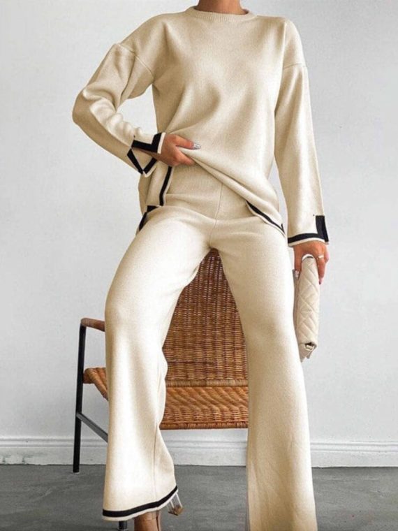 Classy Elastic Knit Lounge Set - Image 8