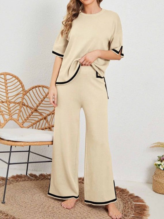 Classy Elastic Knit Lounge Set