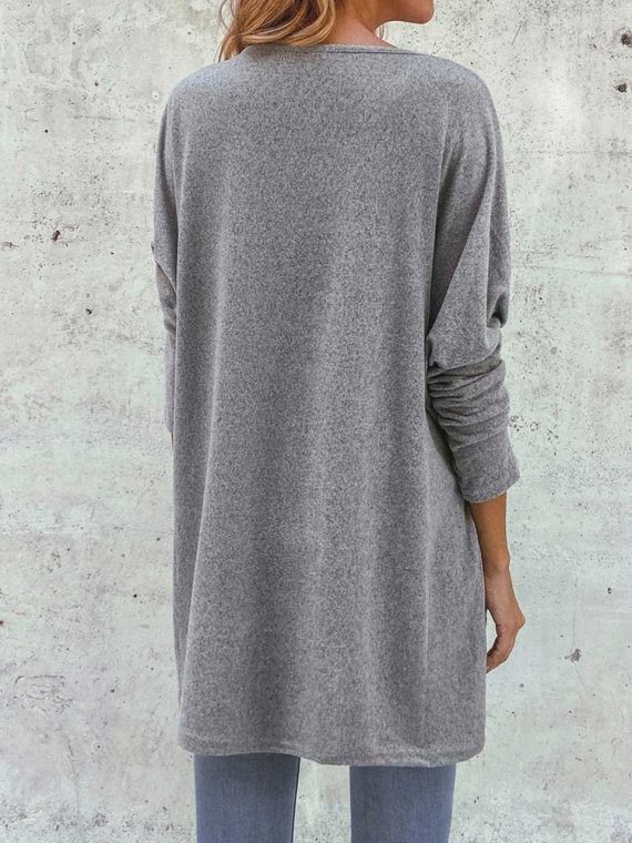 Casual Tops Long Sleeve V-neck Animal Printed Sweatshirts - Image 6