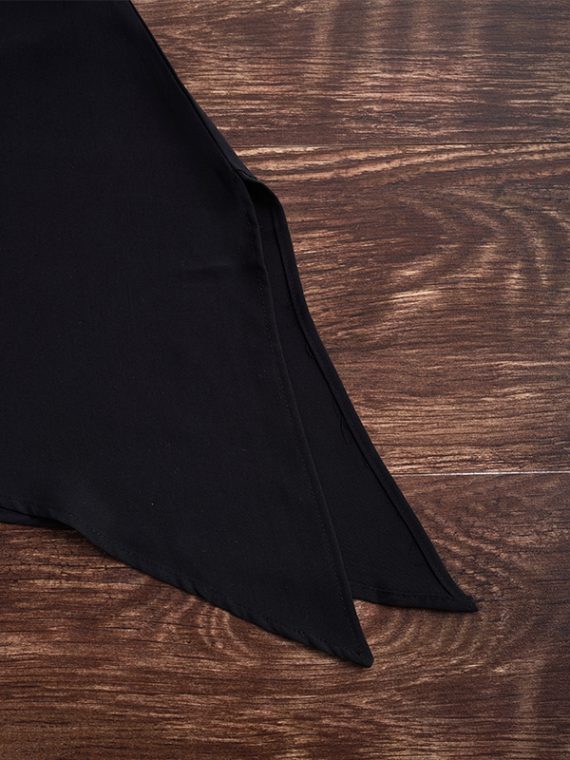 Black Sheer Neck Casual Floral Print Long Sleeve Tops - Image 6
