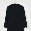 Solid Casual V-neck Margarita Long Sleeve Shirt - Image 9