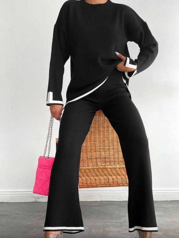 Classy Elastic Knit Lounge Set - Image 9