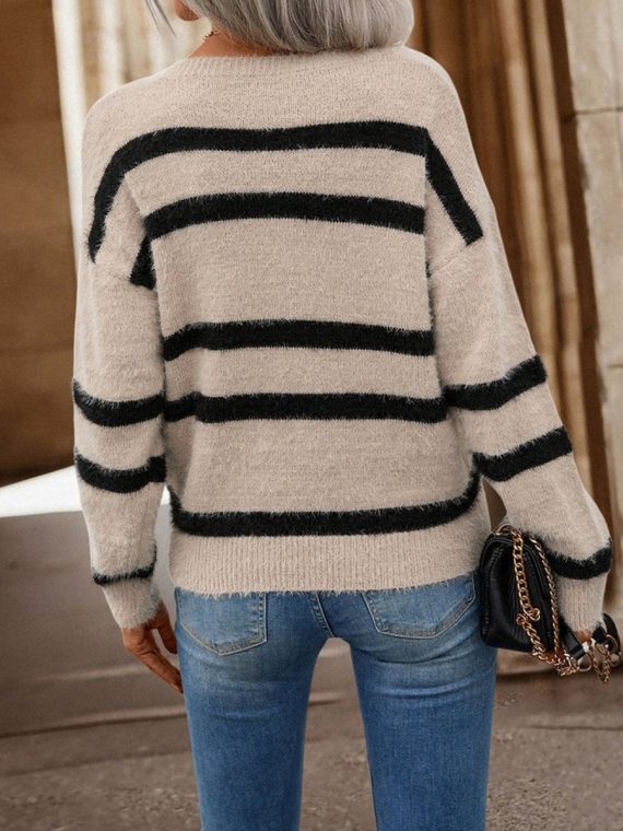 Apricot Print Long Sleeve Sweater - Image 2