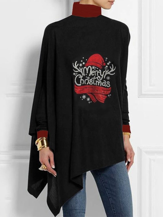 Chic Long Sleeve Print Top