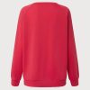 Crew Neck Long Sleeve Cotton Letter Print Sweatshirt - Image 4