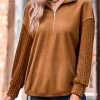 Plain Casual Zipper Sweatshirt - Image 3