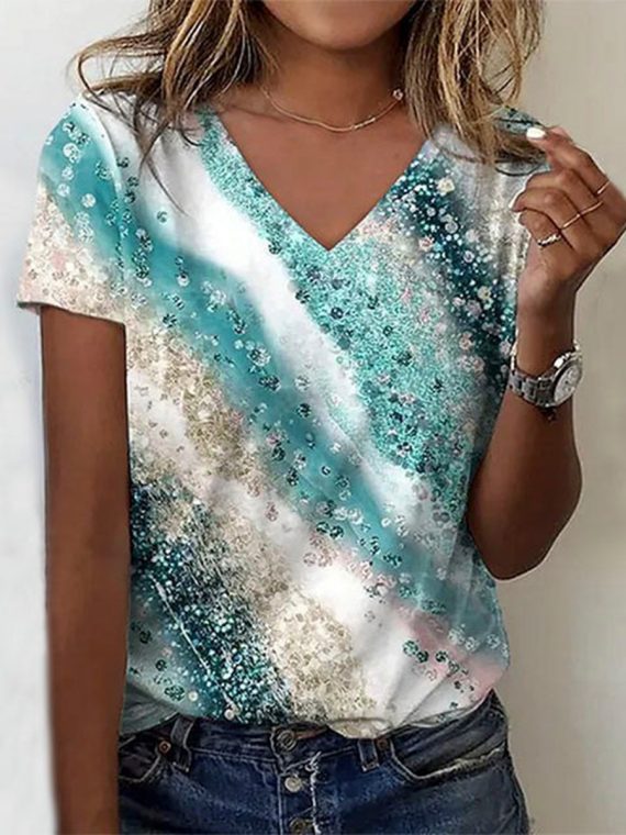 Vivid Gradient Print T-Shirt