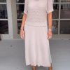 Casual Suspender Dress And Hollow Blouse Two-Piece Suit