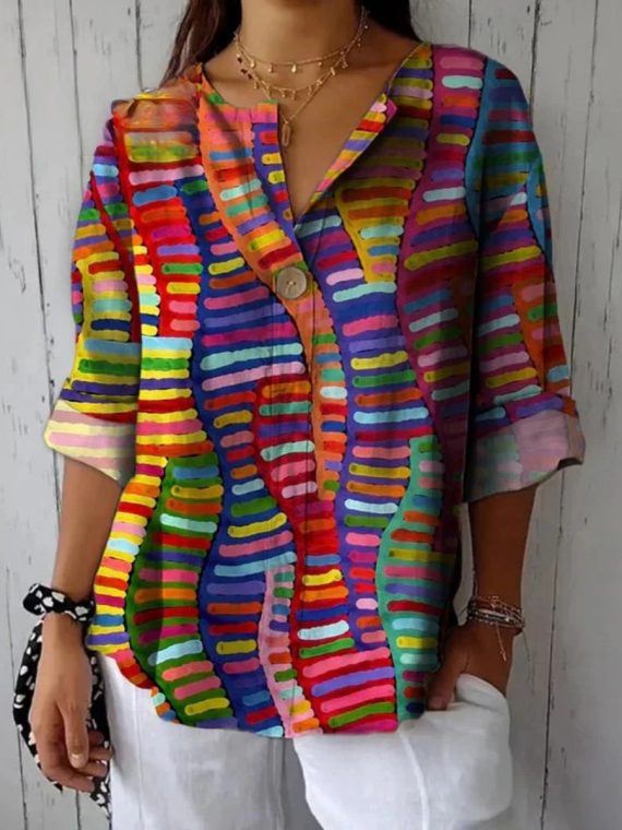 Colorful Printed Blouse