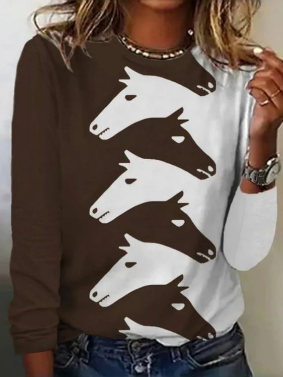 Creative Animal Print T-Shirt