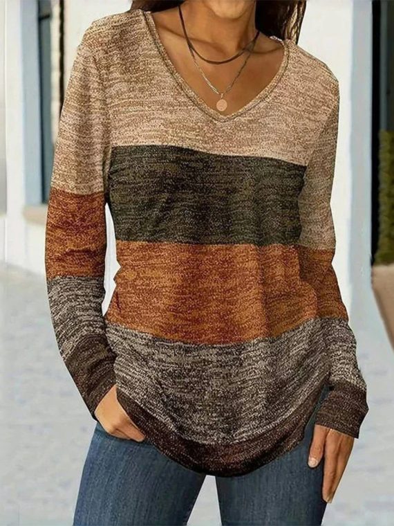 Casual Colour Block T-Shirt