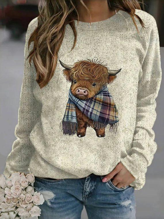 Creative Animal Print Sweatshirt