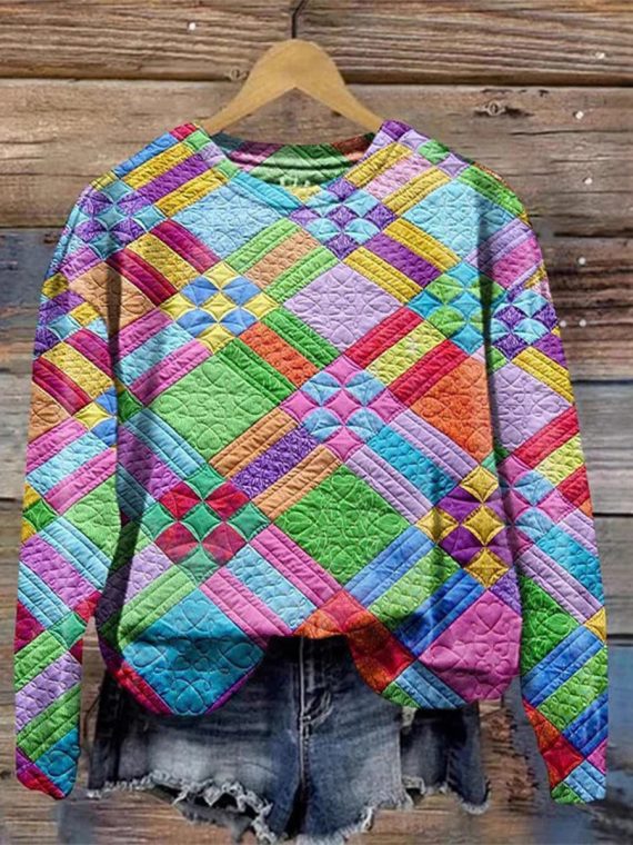 Colorful Casual Sweatshirt