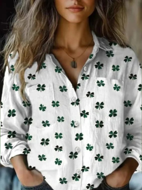 Chic Long Sleeve Lapel Shirt