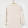 Solid Casual V-neck Margarita Long Sleeve Shirt - Image 13