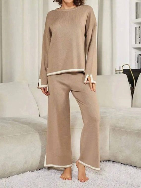 Classy Elastic Knit Lounge Set - Image 10