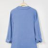Solid Casual V-neck Margarita Long Sleeve Shirt - Image 15