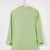 Solid Casual V-neck Margarita Long Sleeve Shirt - Image 6